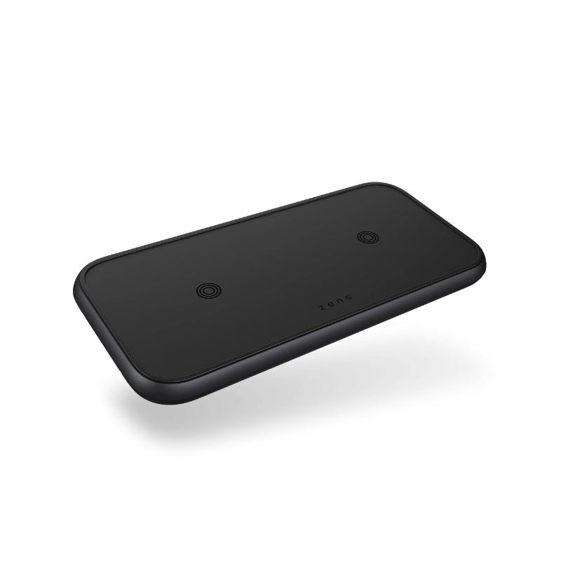 ZENS Dual Aluminium Wireless Charger – Black