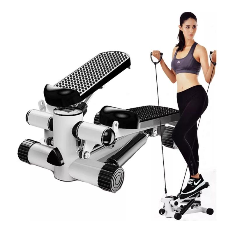 Maquina Gimnasia Fitness Mini Stepper Banda Resistencias