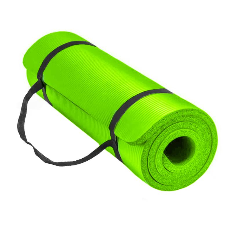 Mat Alfombrilla Yoga Pilates Colchoneta De Ejercicio 8 MM Verde