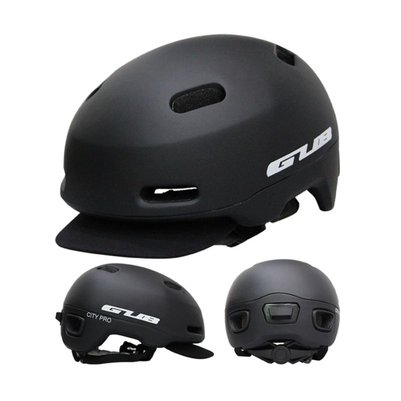 Casco Bicicleta City Visera Profesional Talla M Negro