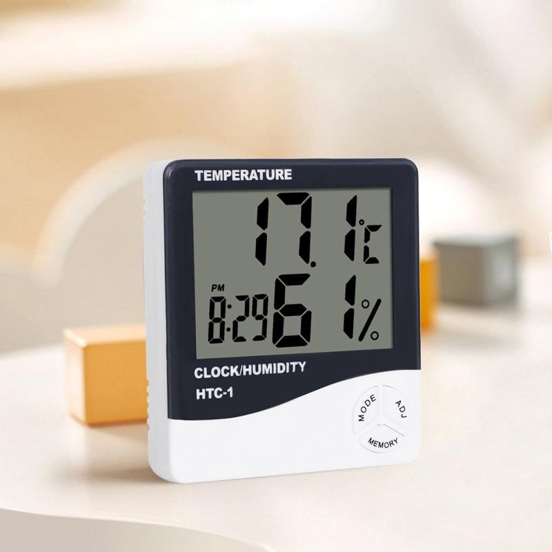 Estación Meteorológica Termómetro Ambiental Digital Exterior e Interior
