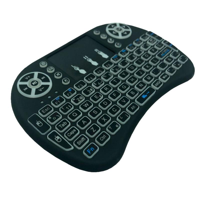 Mini Teclado Inalámbrico Touchpad Smart TV Retroiluminado