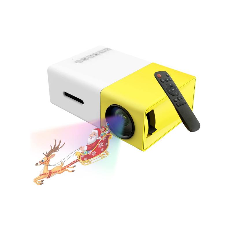Mini Proyector Video Película USB Hdmi Amarillo Resolución 320 x 240