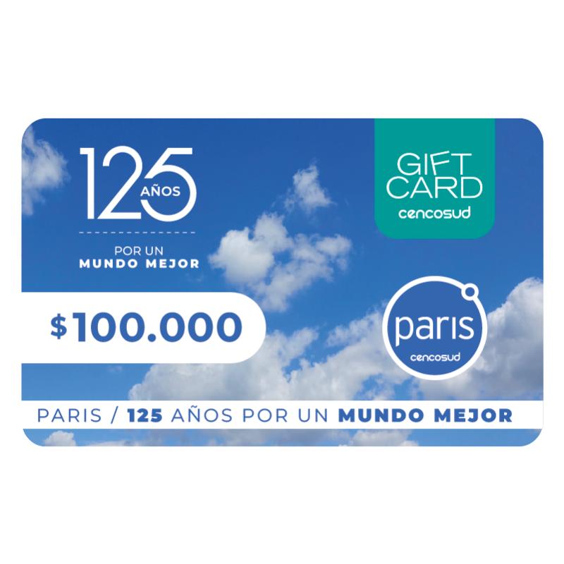 Paris Gift Card - $100,000