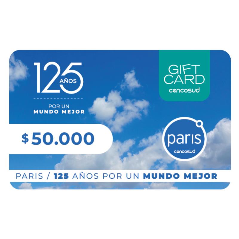 Paris Gift Card - $50,000