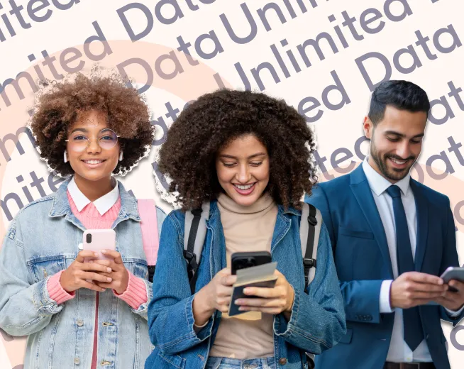 Unlimited Data  Plans for 30 Pounds