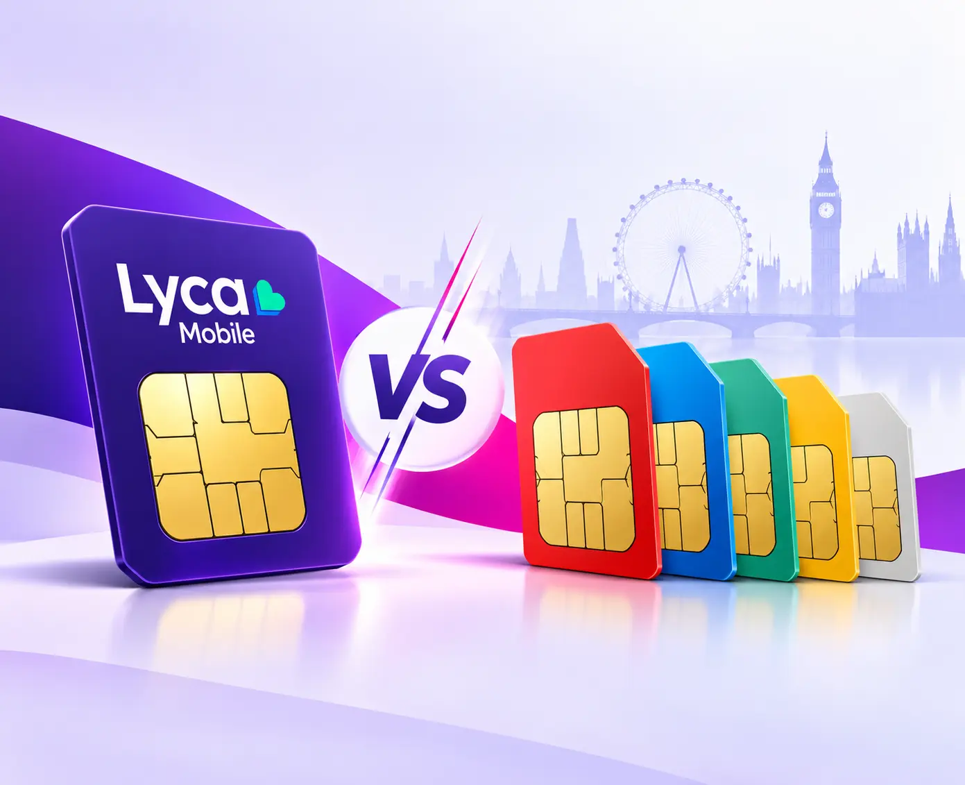 lyca vs other networks - sim only deals comparison