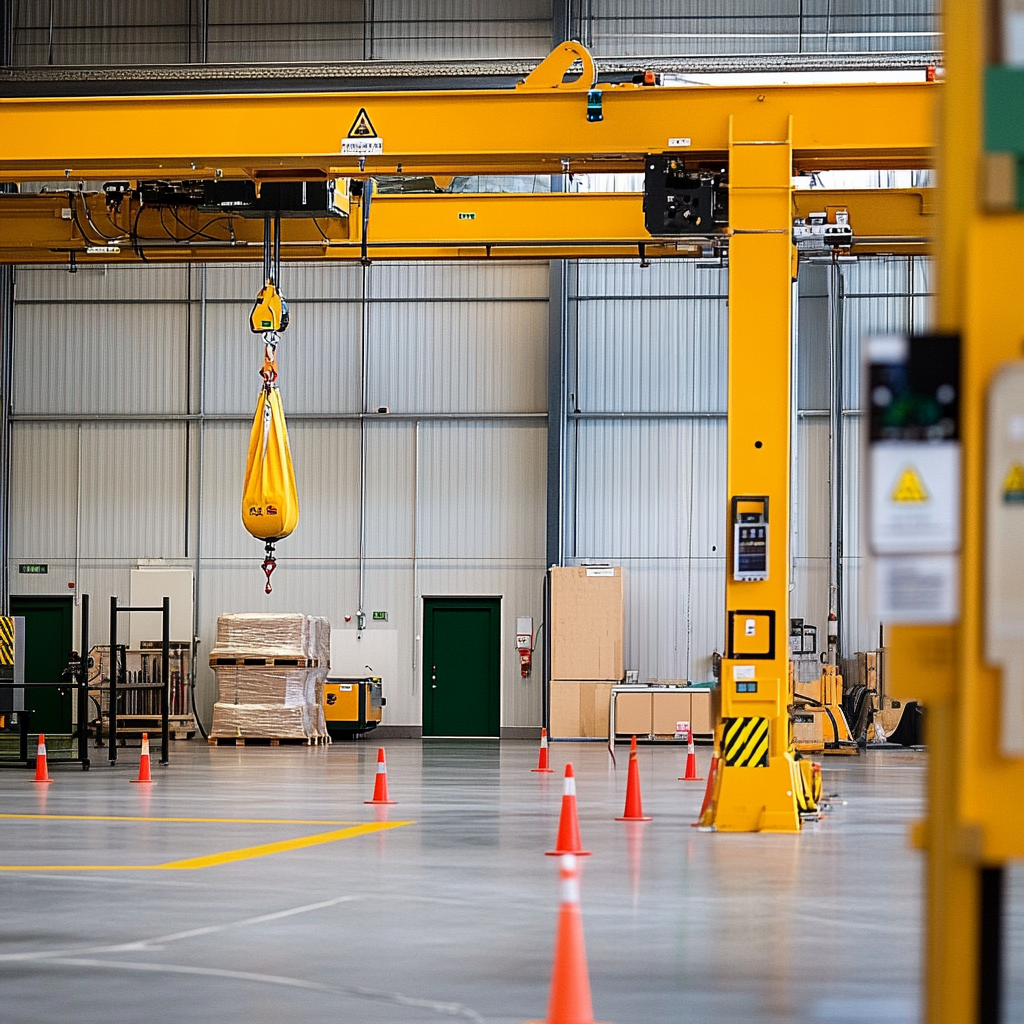 Cursist leert bij Hijsconcurrent hoe hij lasten veilig kan aanslaan en verplaatsen tijdens een praktijktraining veilig hijsen op locatie