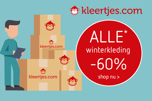 Kleertjes.com - Mega Magazijn Sale 60% korting