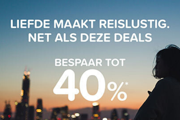 Hotels.com: tot wel 40% korting op boekingen