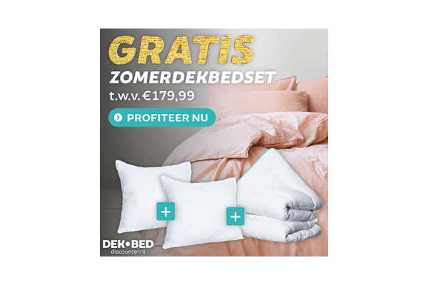 Dekbed Discounter: gratis zomerdekbedset t.w.v. â¬179,99