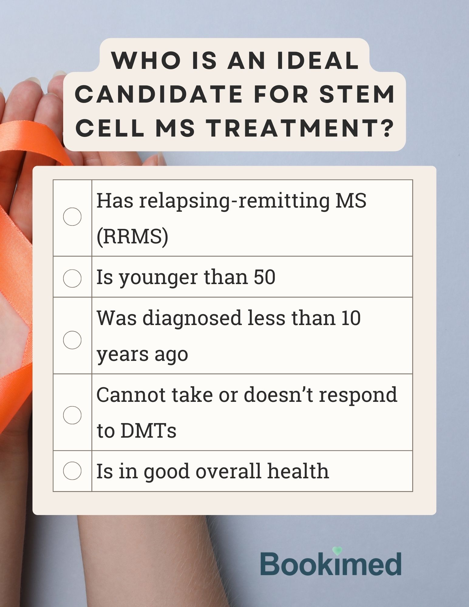 Who is a good candidate multiple sclerosis stem cell treatment? Who is a good candidate for stem cell therapy for multiple sclerosis?