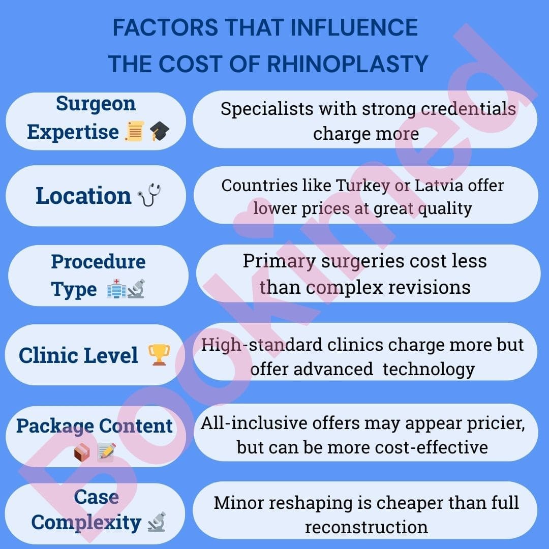 Rhinoplasty Cost Factors