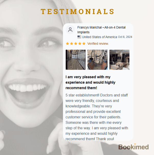 highly qualified dentists provide with functional teeth with no implant failure