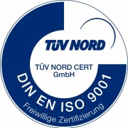 Certification according to DIN EN ISO 9001 by TÜV NORD CERT