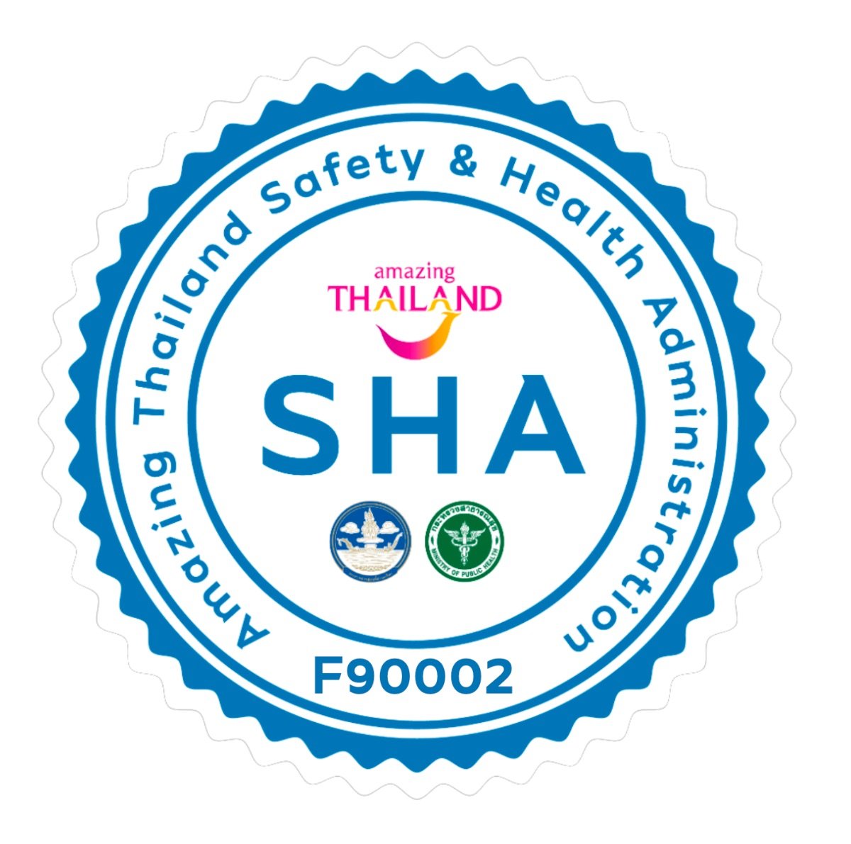 Certificado de seguridad y salud SHA para Harmony Life Center, Tailandia