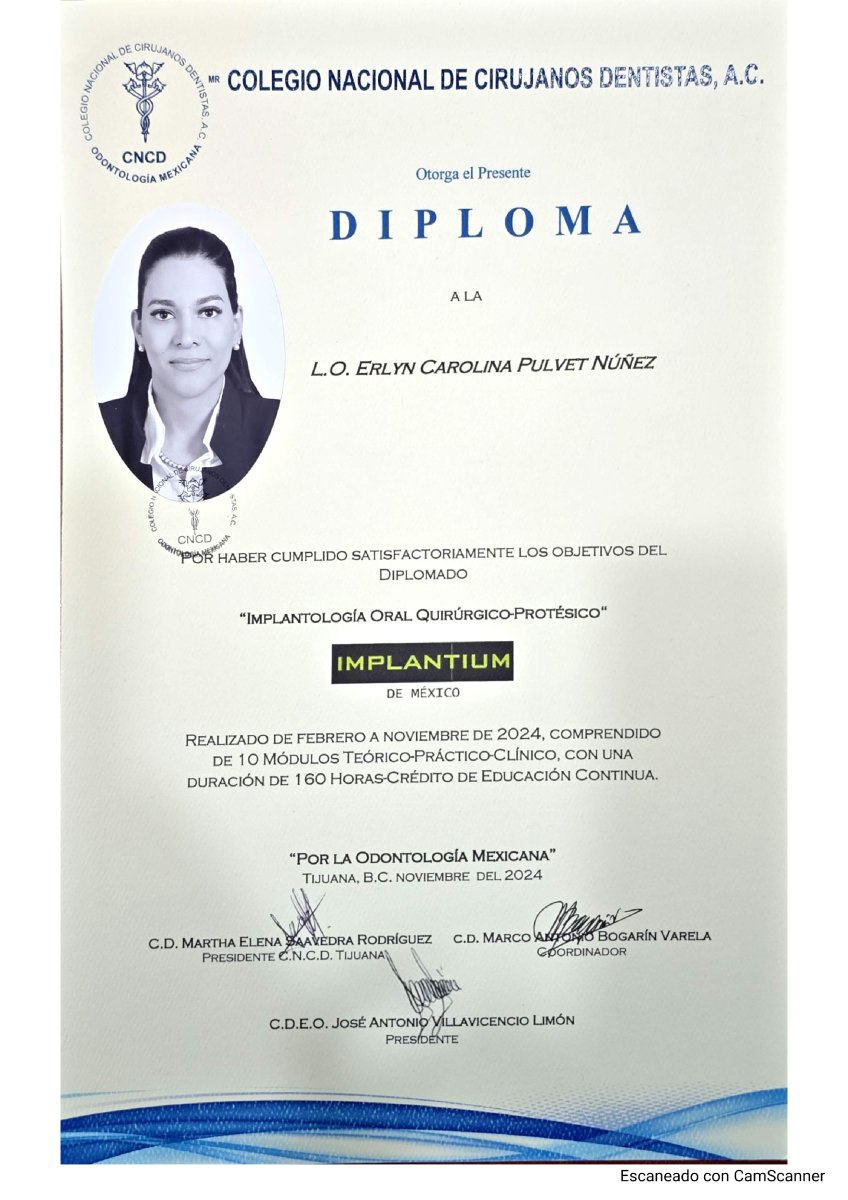 Licencia médica válida para Pulvet Dentist Group