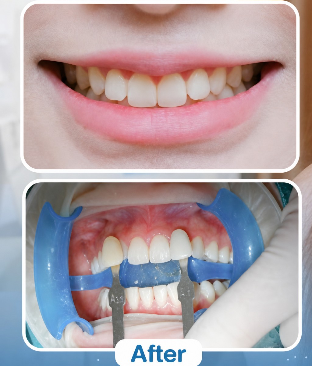 Resultados de limpieza dental (scaling) en Deezy Dental Home: sonrisa más blanca y saludable