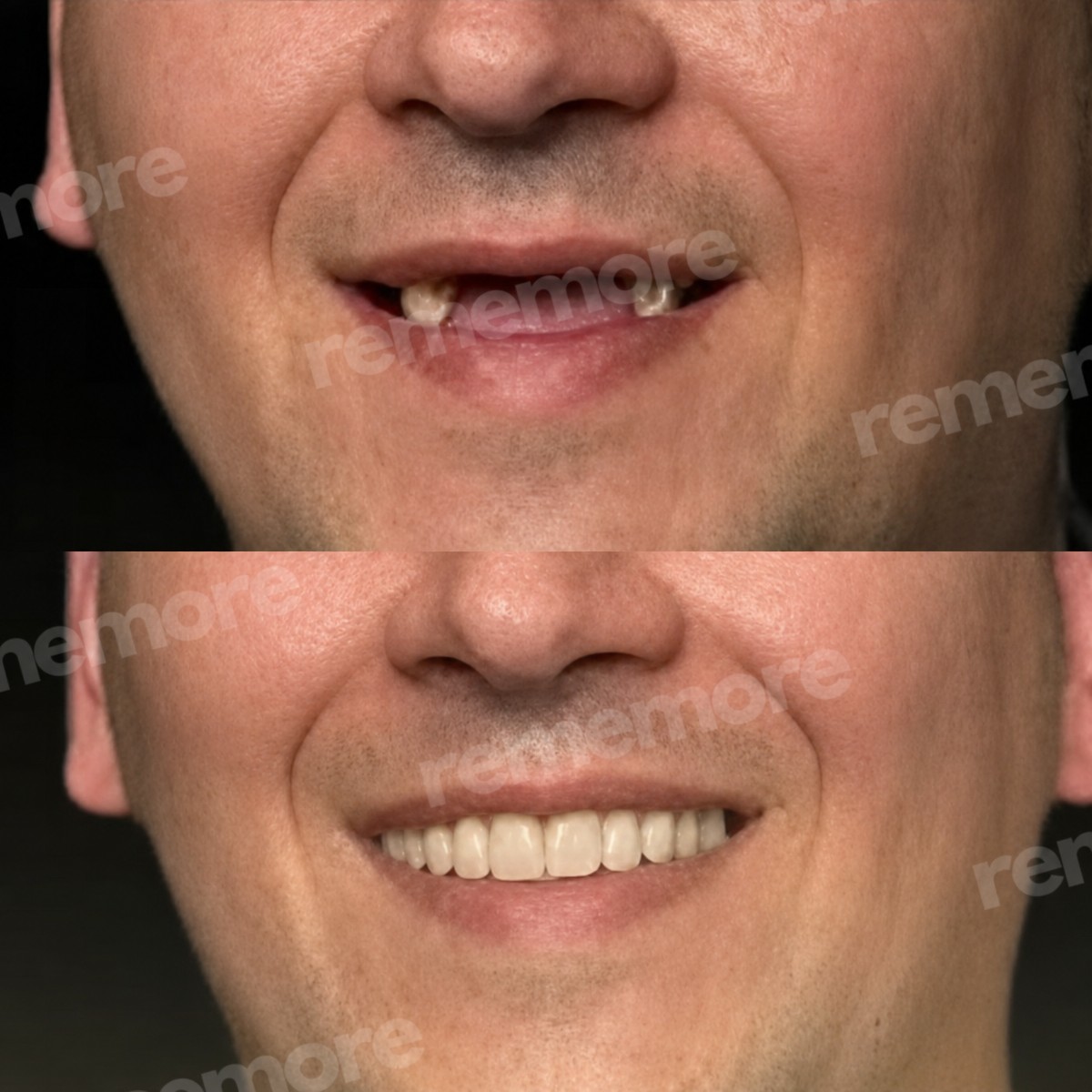 نتائج زراعة الأسنان قبل وبعد في مستشفى ميموريال بهجيليفلر، ابتسامة مستعادة