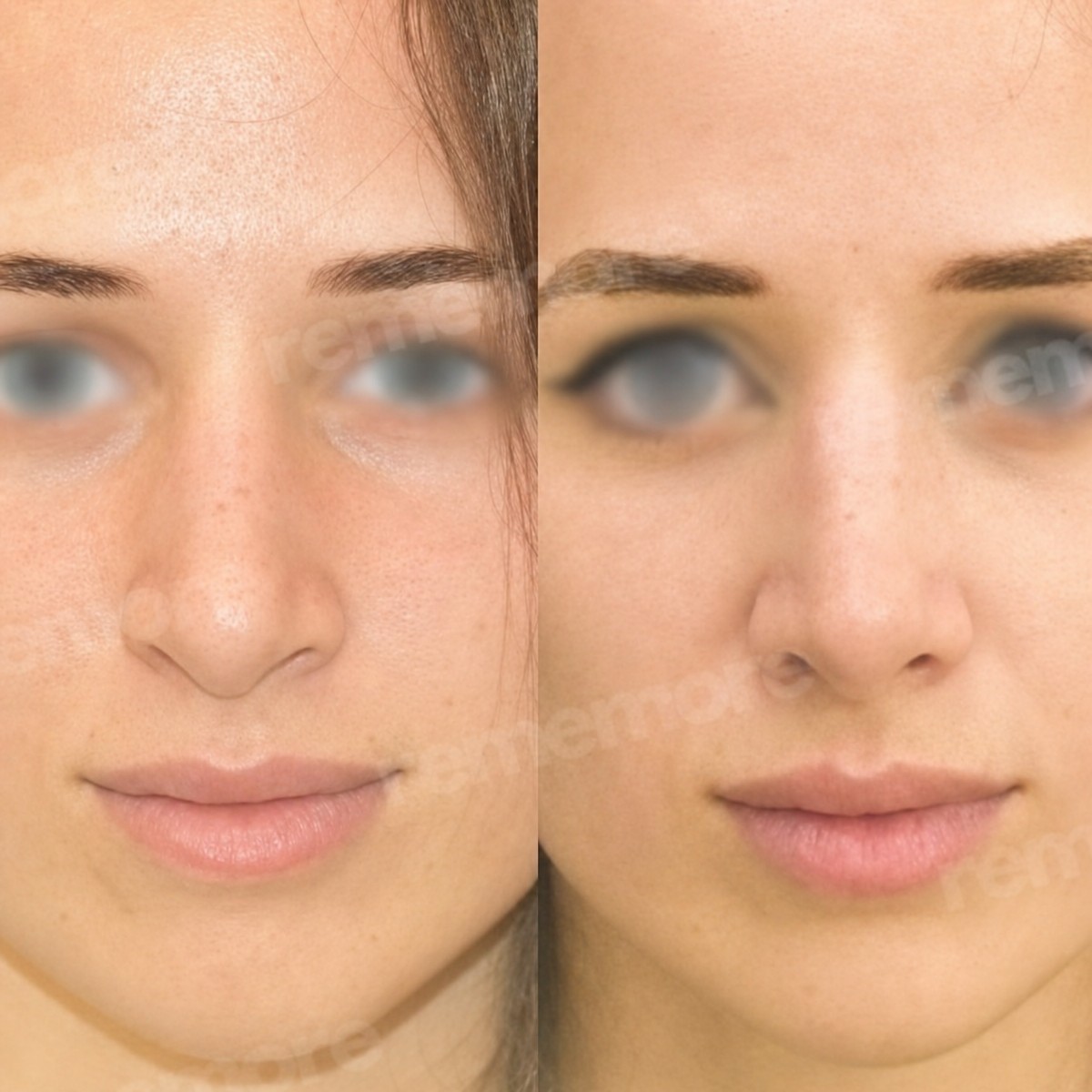 نتائج عملية تجميل الأنف قبل وبعد في مستشفى ميموريال أنقرة، إعادة تشكيل الأنف