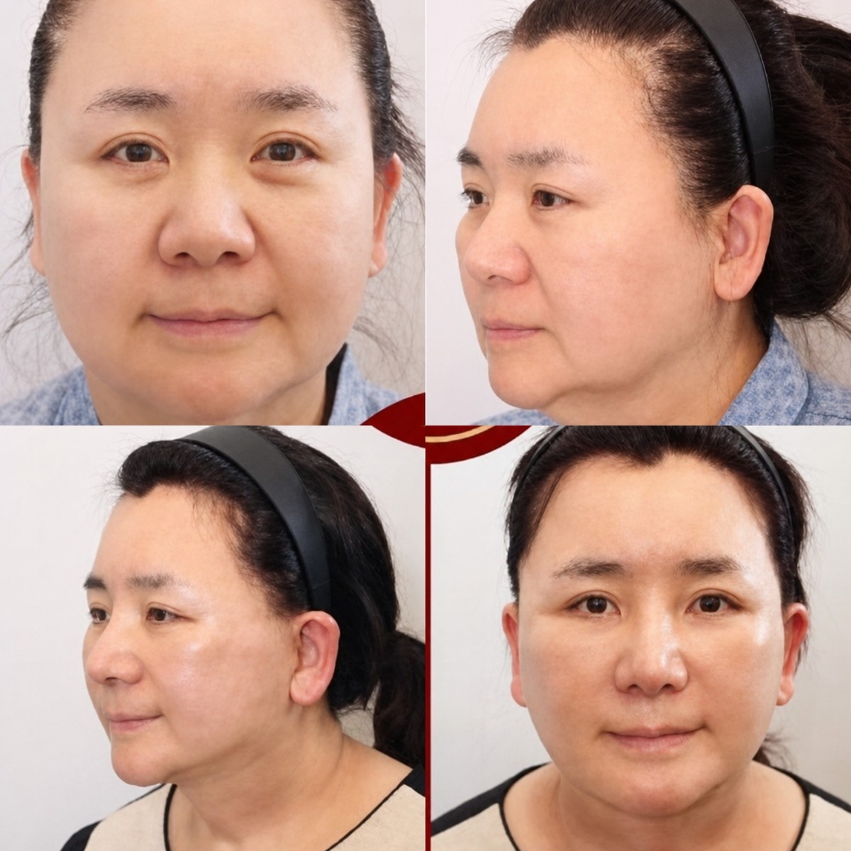 Результаты мини-подтяжки лица до и после в Returning Plastic Surgery, омоложение лица