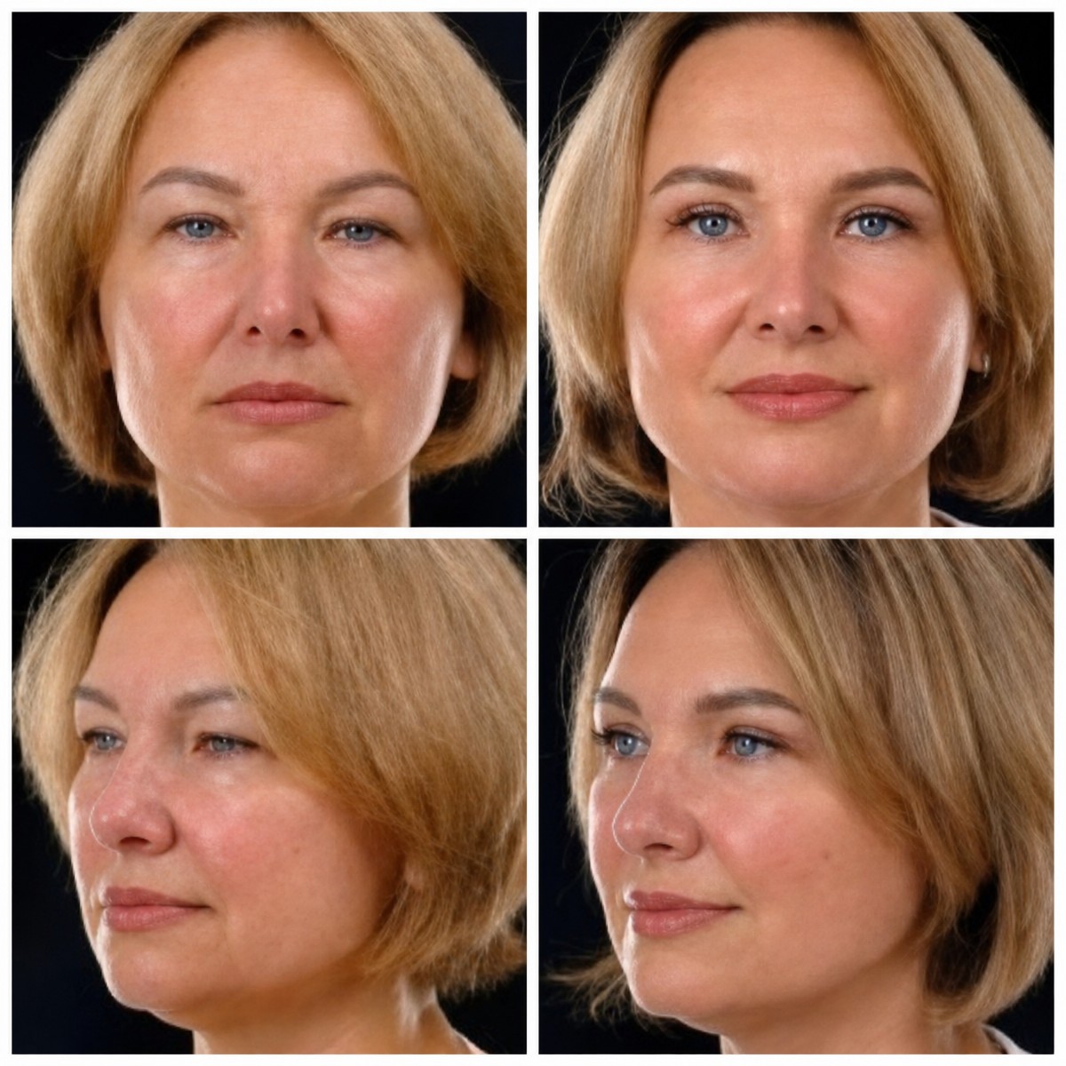 Результаты до и после deep plane SMAS лифтинга в Yurchenko Plastic Surgery Team Kyiv, омоложение лица