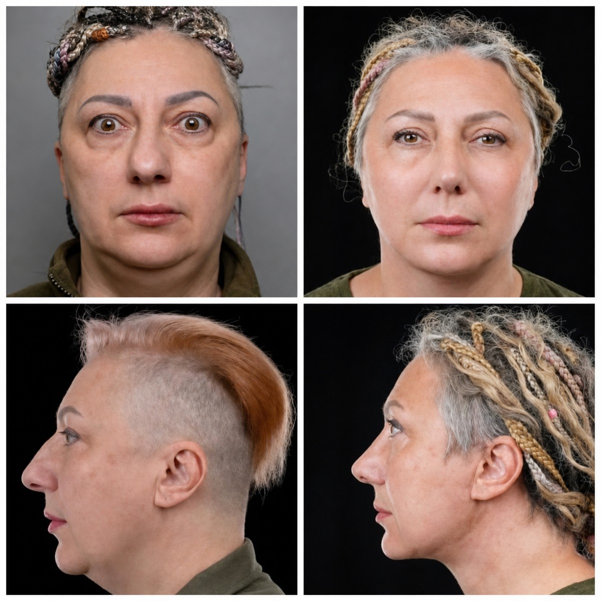 Результаты до и после deep plane SMAS лифтинга в Yurchenko Plastic Surgery Team Kyiv, омоложение лица