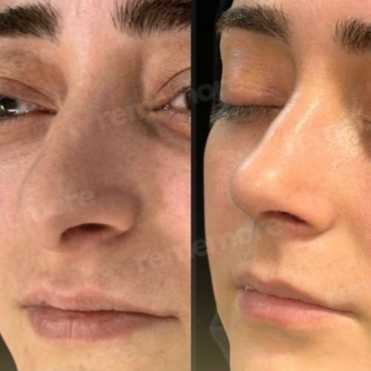 Facial feminization surgery before and after results at Memorial Şişli Hospital, softer features