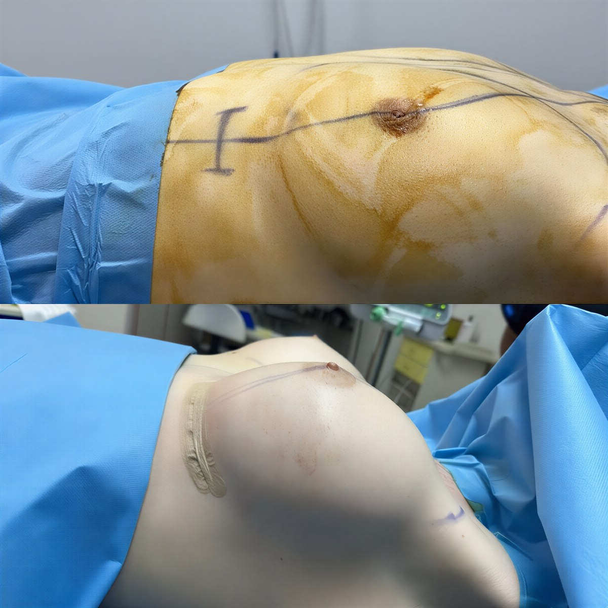 Resultados antes y después de mastopexia en Memorial Göztepe Hospital, mejor contorno mamario