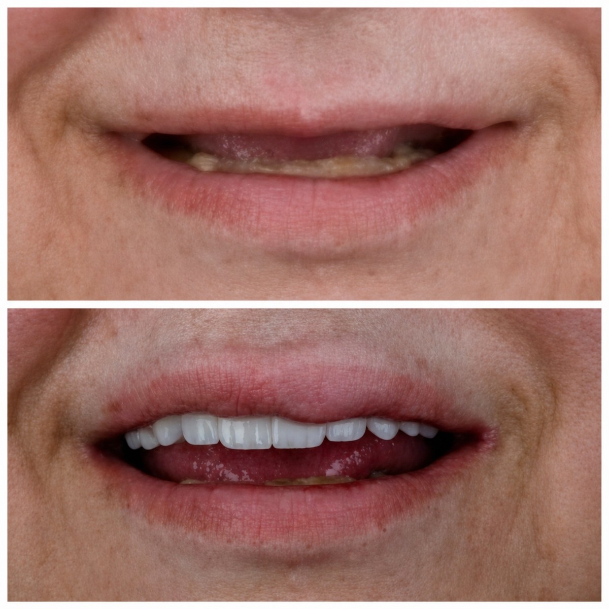 نتائج زراعة الأسنان قبل وبعد في Omara Dental Centers – ابتسامة مستعادة
