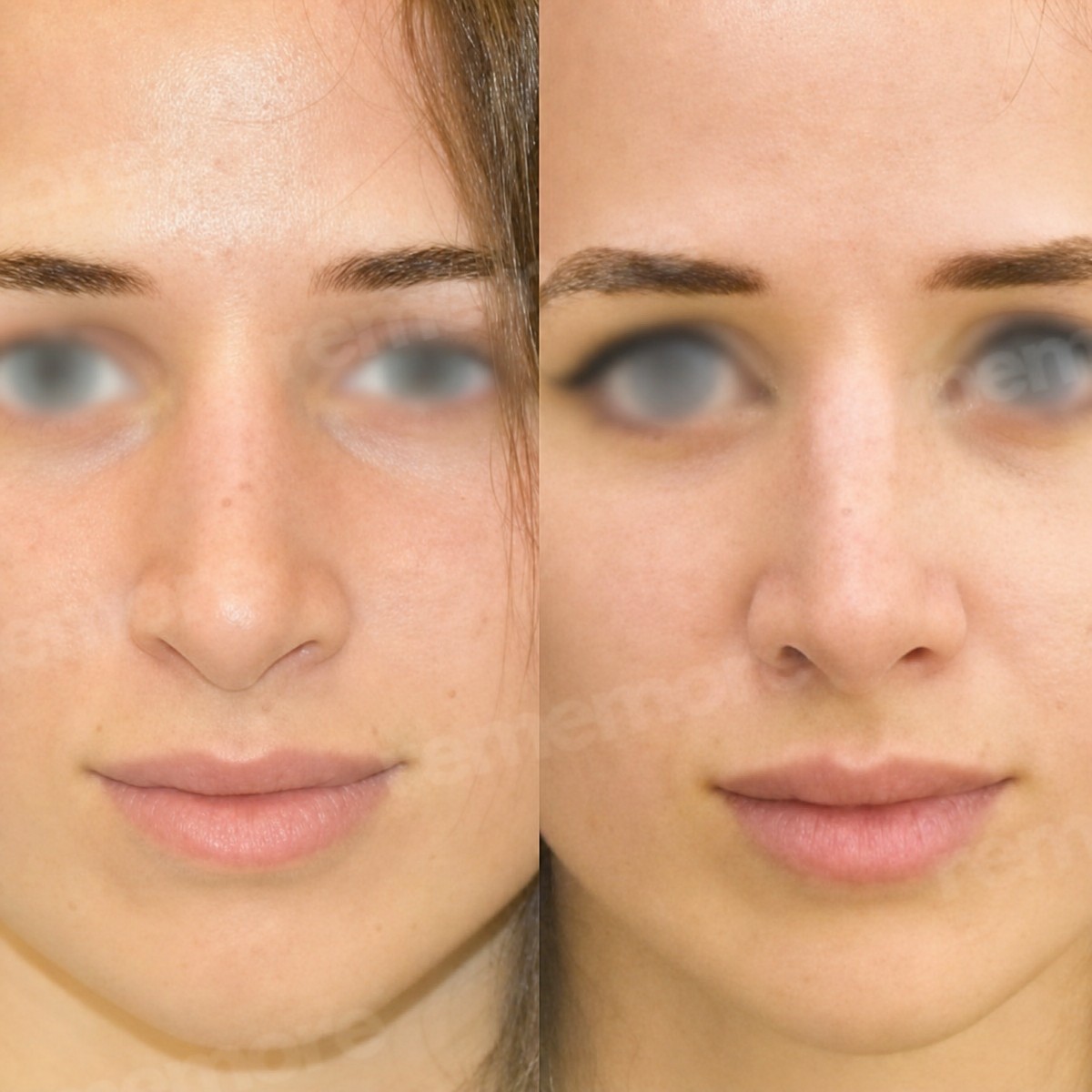 Resultados de rinoplastia antes y después en Memorial Ataşehir Hospital, remodelación nasal