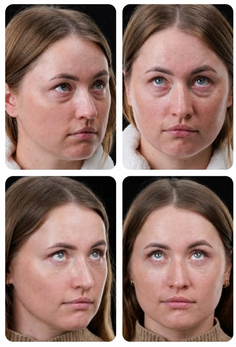 نتائج رأب الجفن قبل وبعد في Yurchenko Plastic Surgery Team، تصحيح الجفون