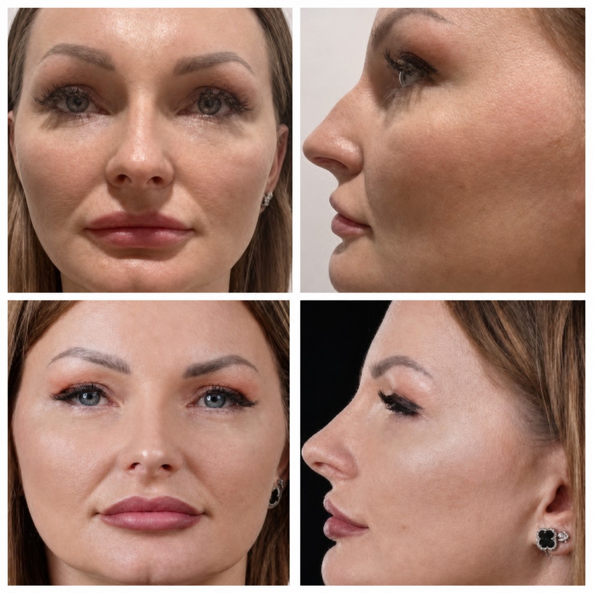 Результати ринопластики до і після в Yurchenko Plastic Surgery Team, корекція носа