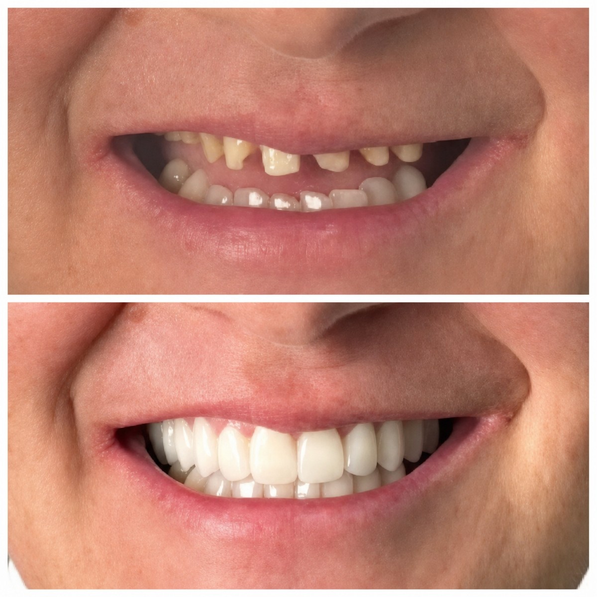 نتائج زراعة الأسنان قبل وبعد في Santa Caterina Clinic – ابتسامة طبيعية مستعادة