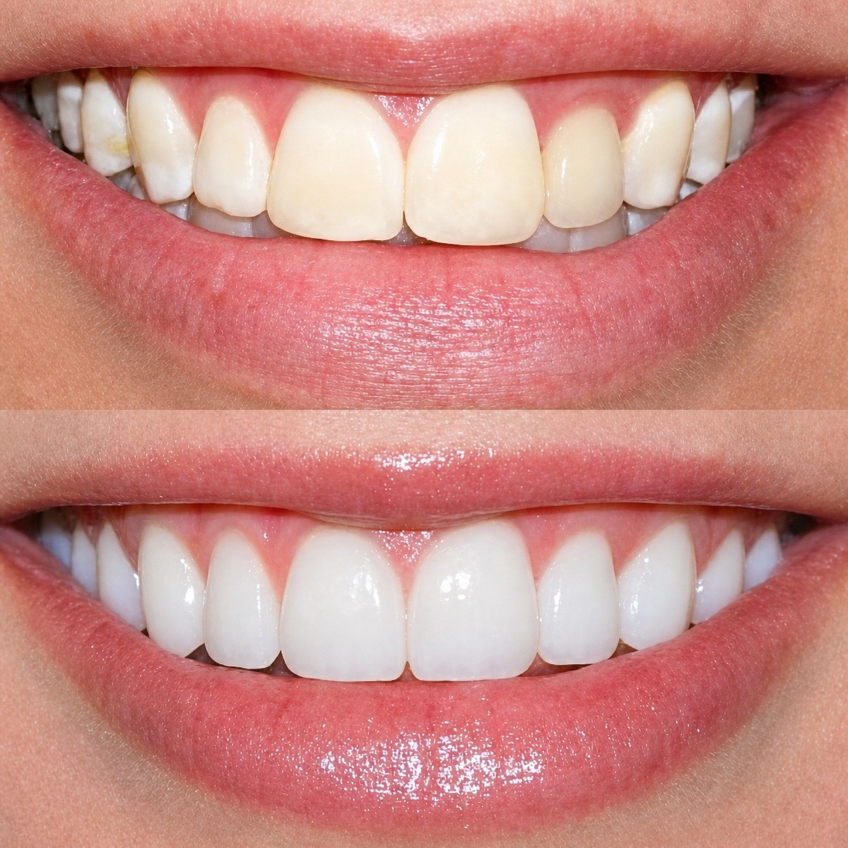Before and after veneers at Memorial Şişli Hospital – smile makeover with whiter teeth result
