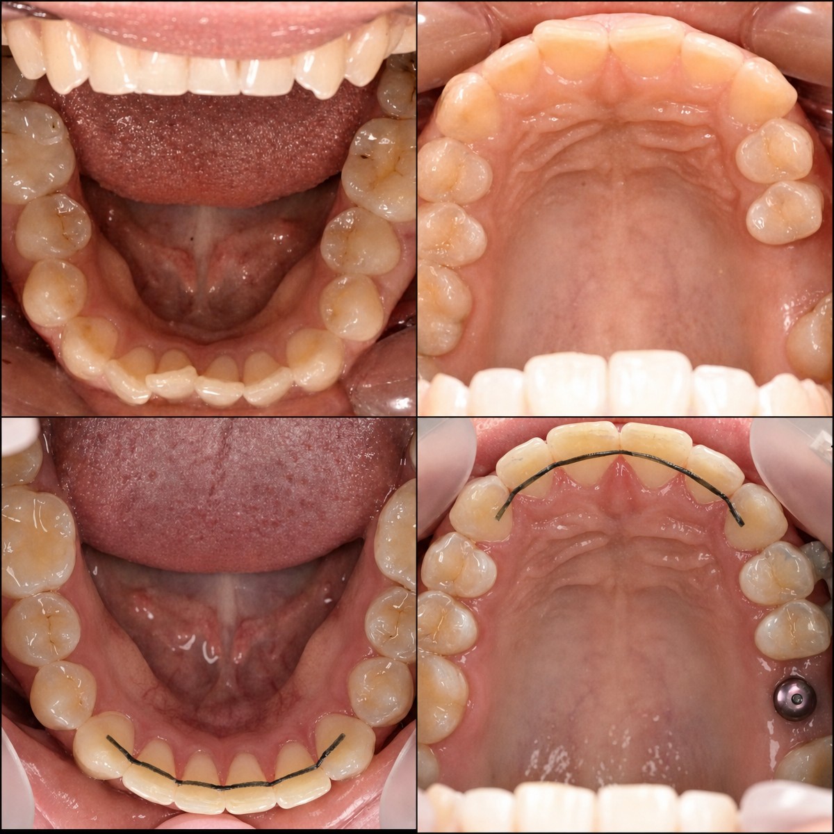 Resultados antes y después de ortodoncia en RIKOTA Dental Clinic – alineación y retenedores