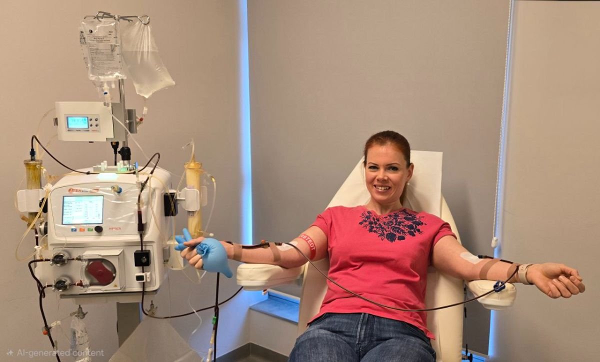 DFPP plasmapheresis procedure at Moderne Apherese | Modern Apheresis | Nowoczesna Afereza clinic