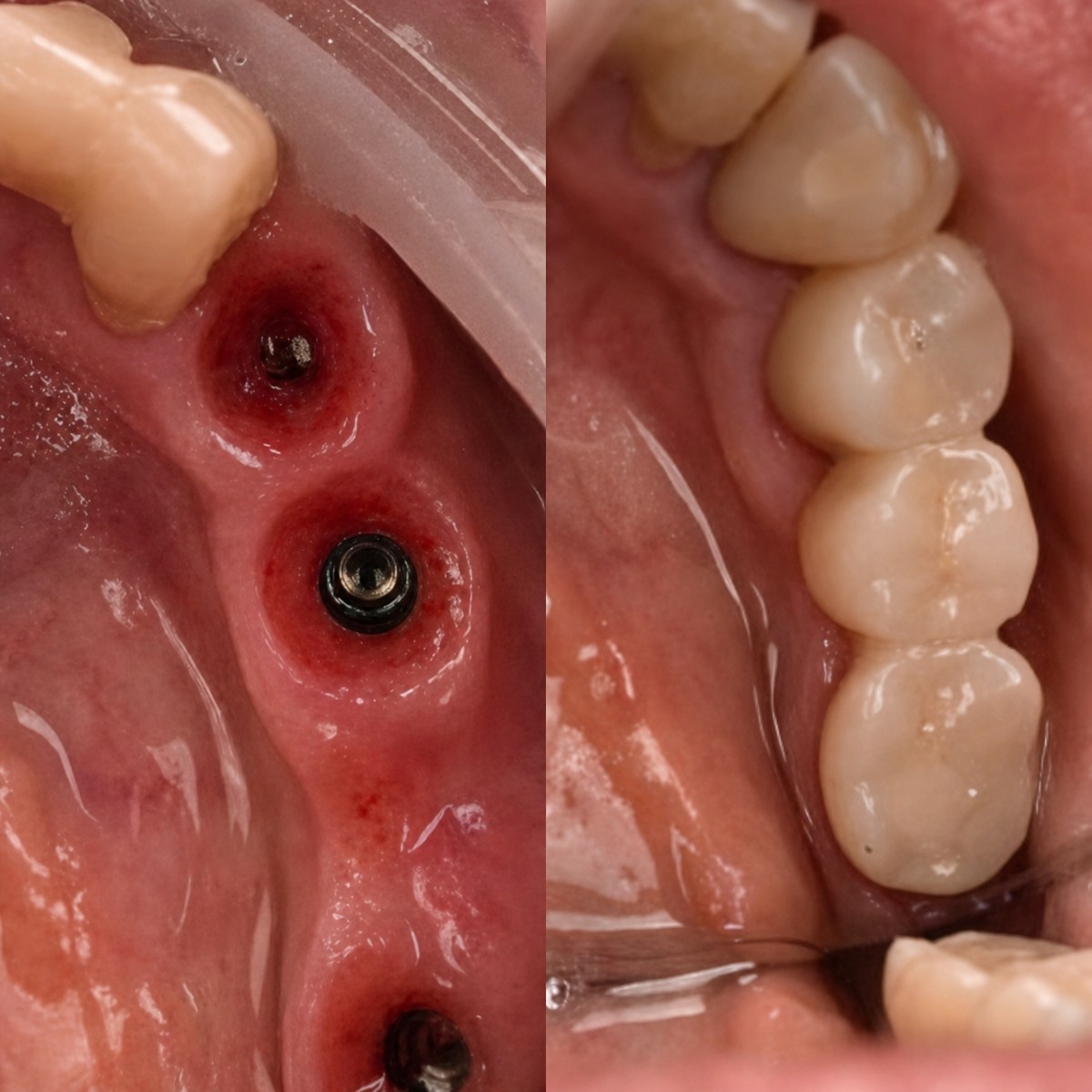 Resultados antes y después de implantes dentales en Dental Clinic Dynasty Stomatology en Praga