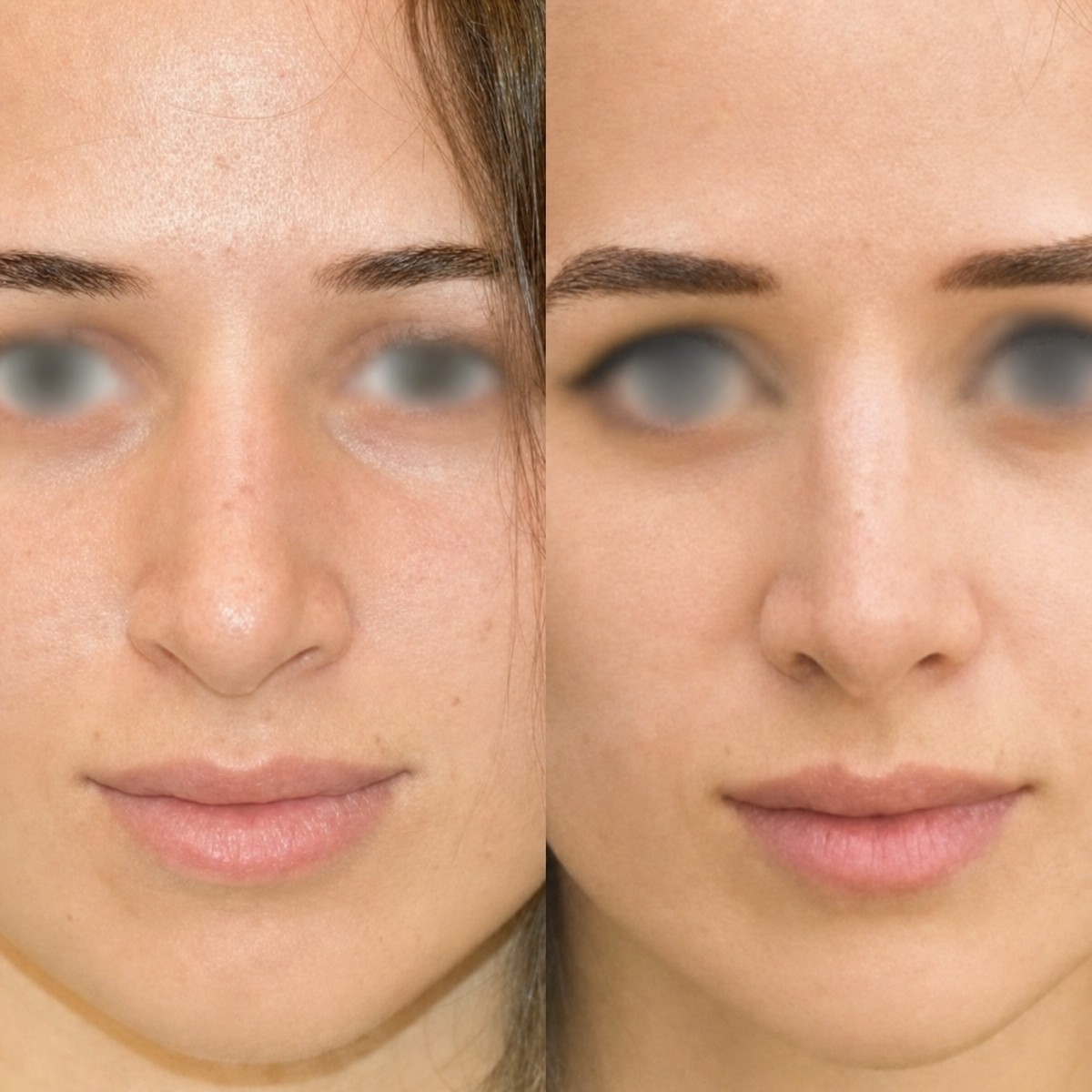 Resultados de rinoplastia étnica antes y después en Memorial Bahçelievler Hospital, remodelación nasal