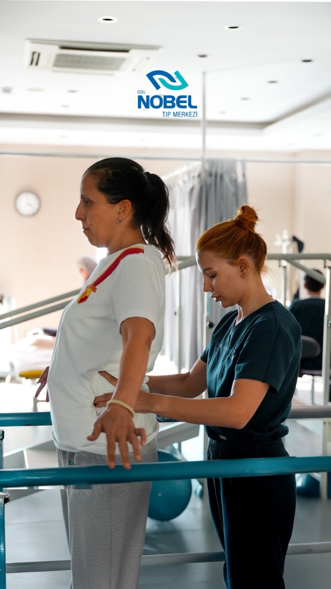 Physiotherapy session at Nobel Medical, Physical Therapy & Rehabilitation Center, patient progress