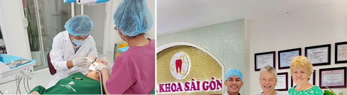 Wurzelbehandlungsergebnis bei SAIGON CENTER DENTAL CLINIC, Patient mit Team
