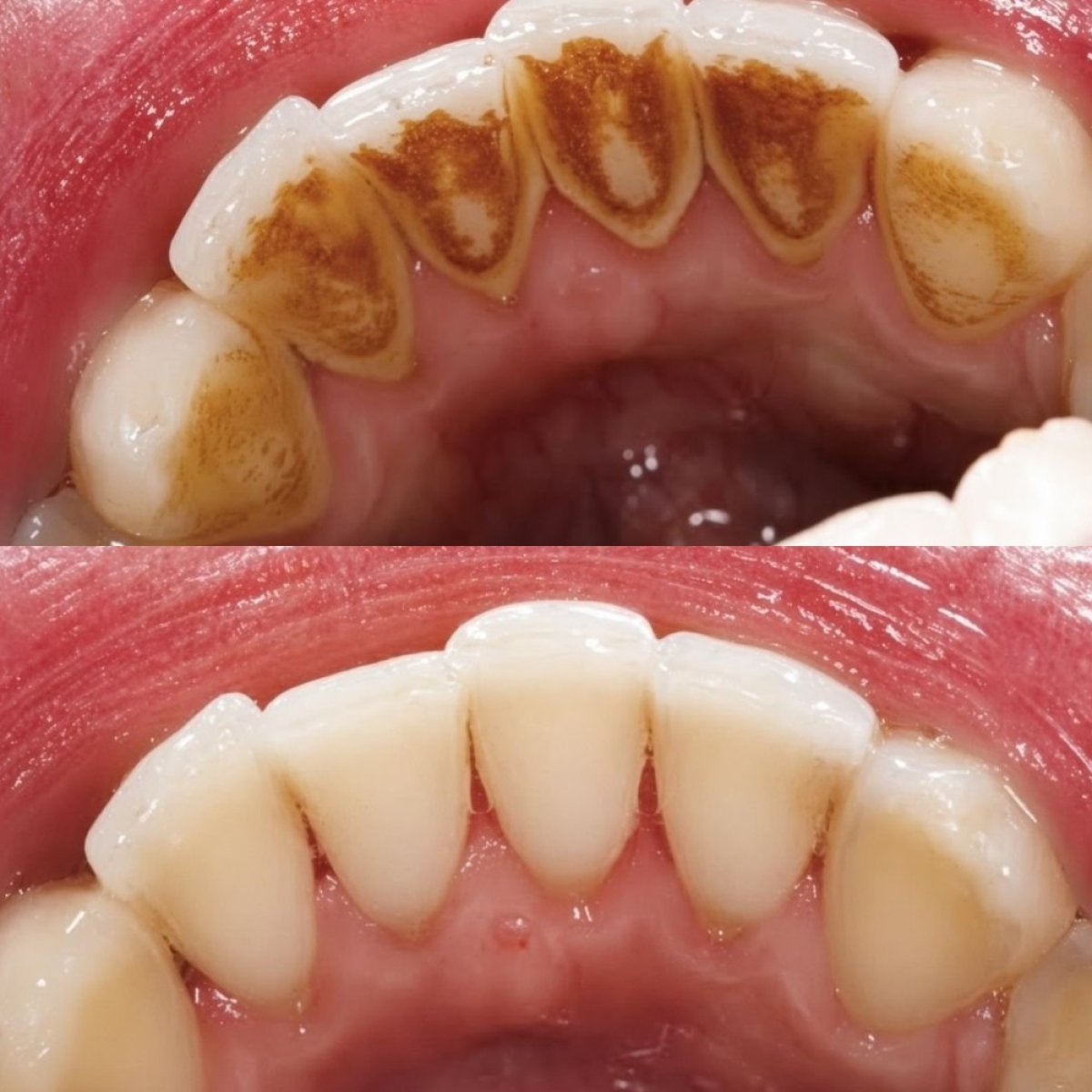 Deep cleaning (scaling and root planing) results at CIVICO DENTAL CARE MEXICALI, plaque removal