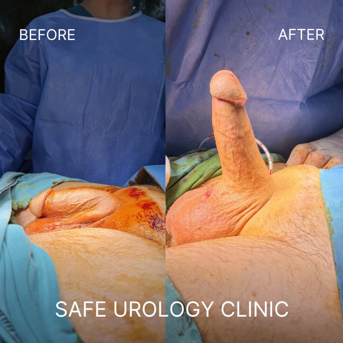 Efekty przed i po wszczepieniu implantu prącia w Safe Urology Clinic, poprawa funkcji