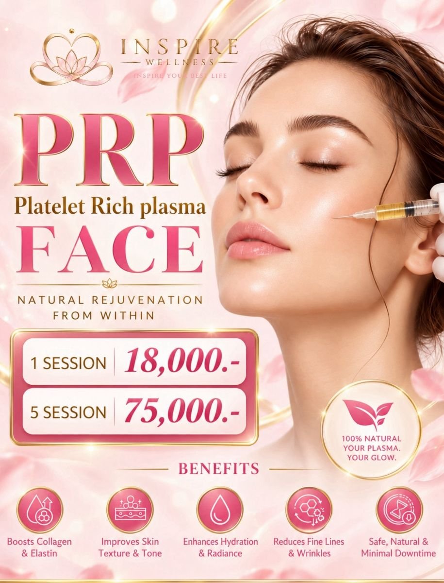 PRP facial therapy at Inspire IVF Clinic – skin rejuvenation and collagen boost results