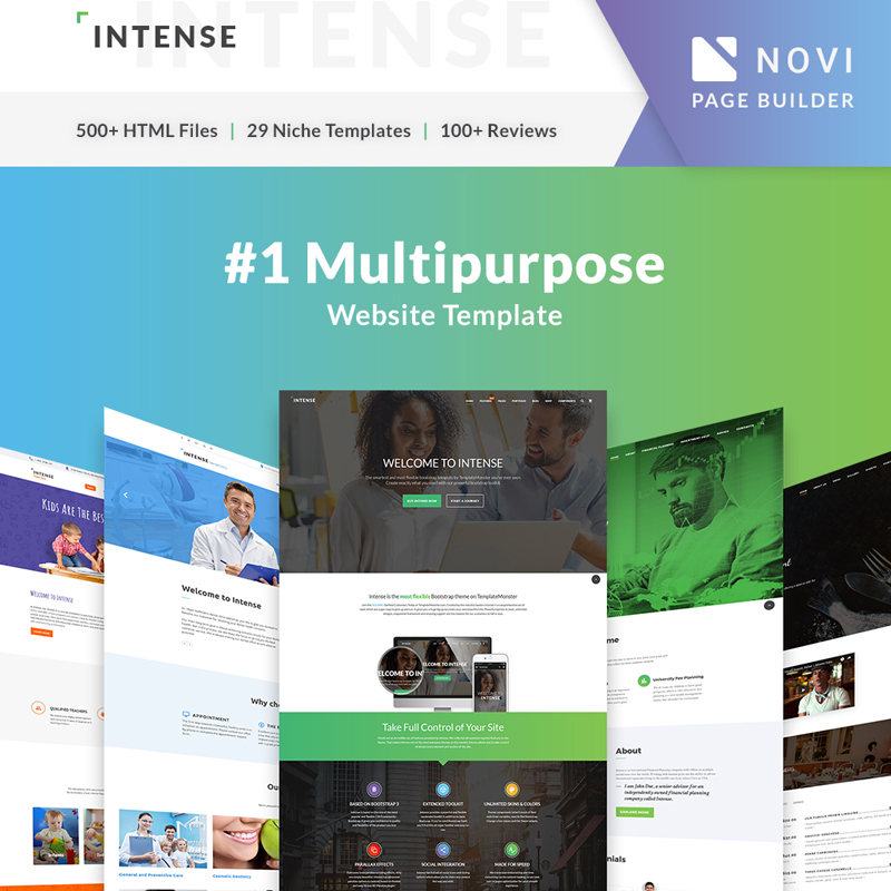 Intense - Multipurpose Website Template
