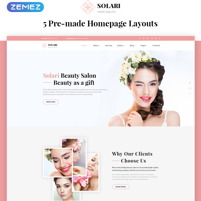 Beauty Salon HTML5 Template