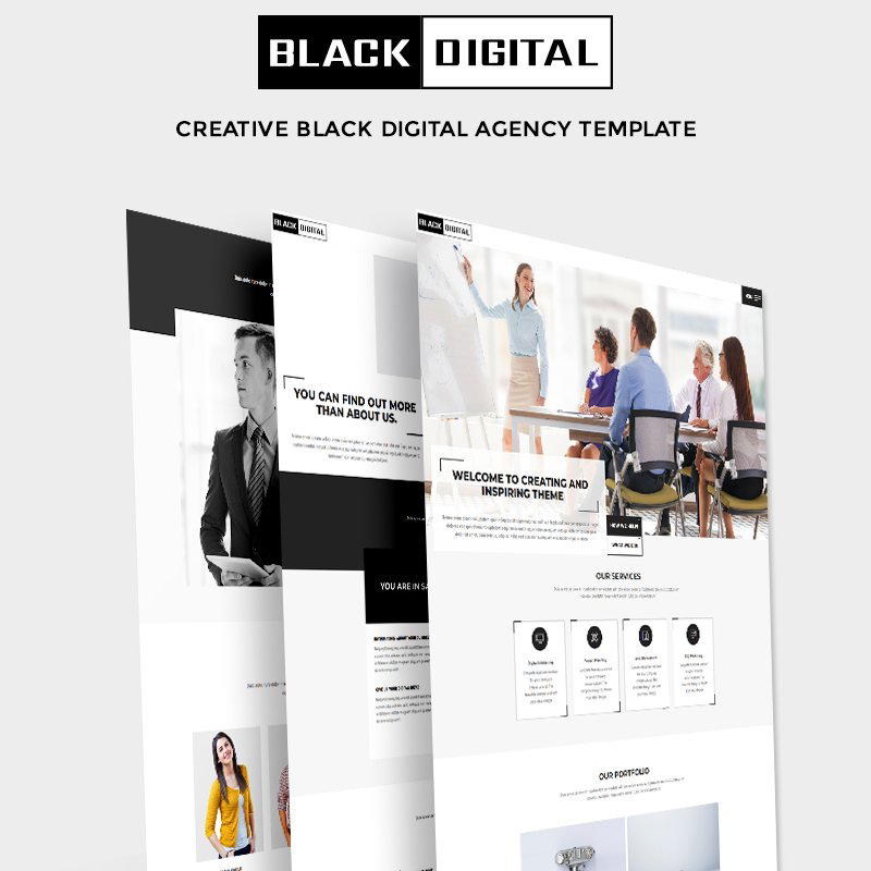 Black Digital - Creative Multipurpose Agency Website Template