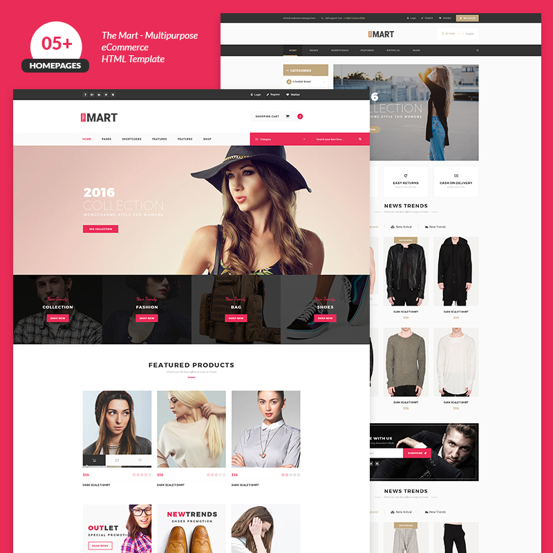 The Mart Multipurpose e-commerce Website Template