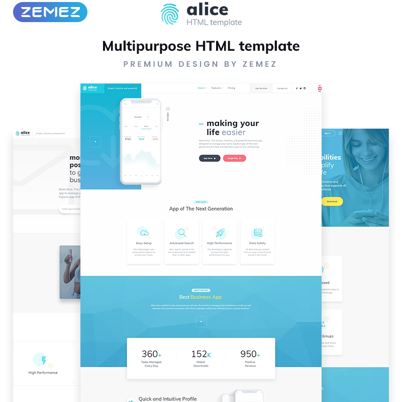 Application Multipurpose HTML5 Template