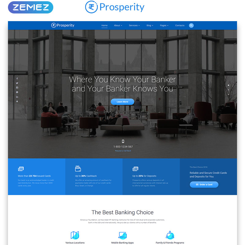 Banking Multipage HTML5 Website Template